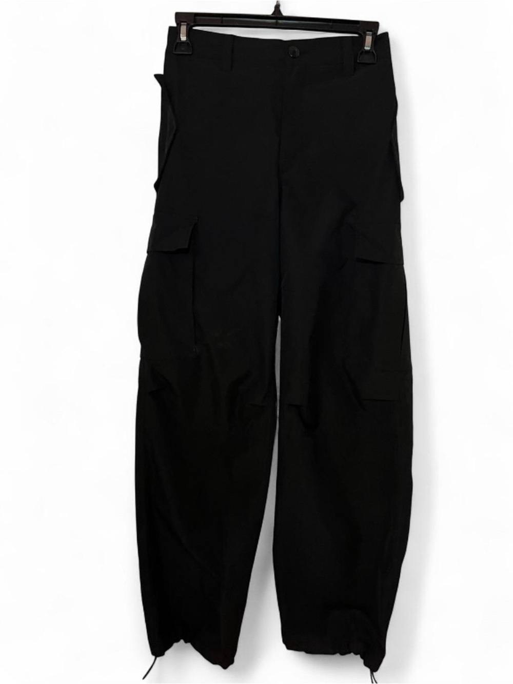 Love Tree Black Cargo Joggers with Drawstring Hems